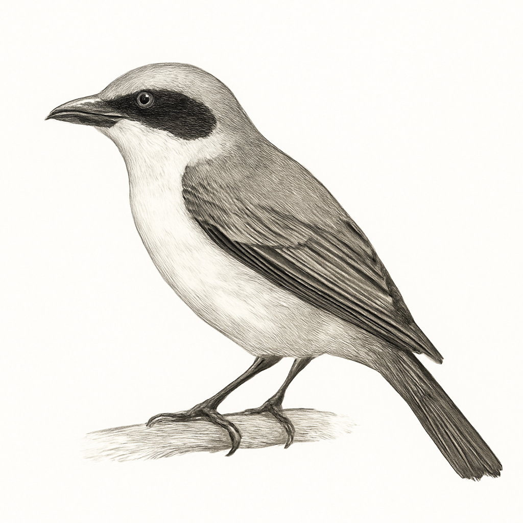 Common Woodshrike illustration