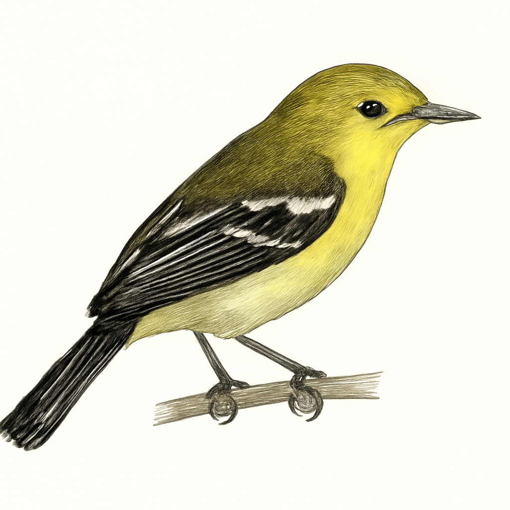 Ilustração de great iora