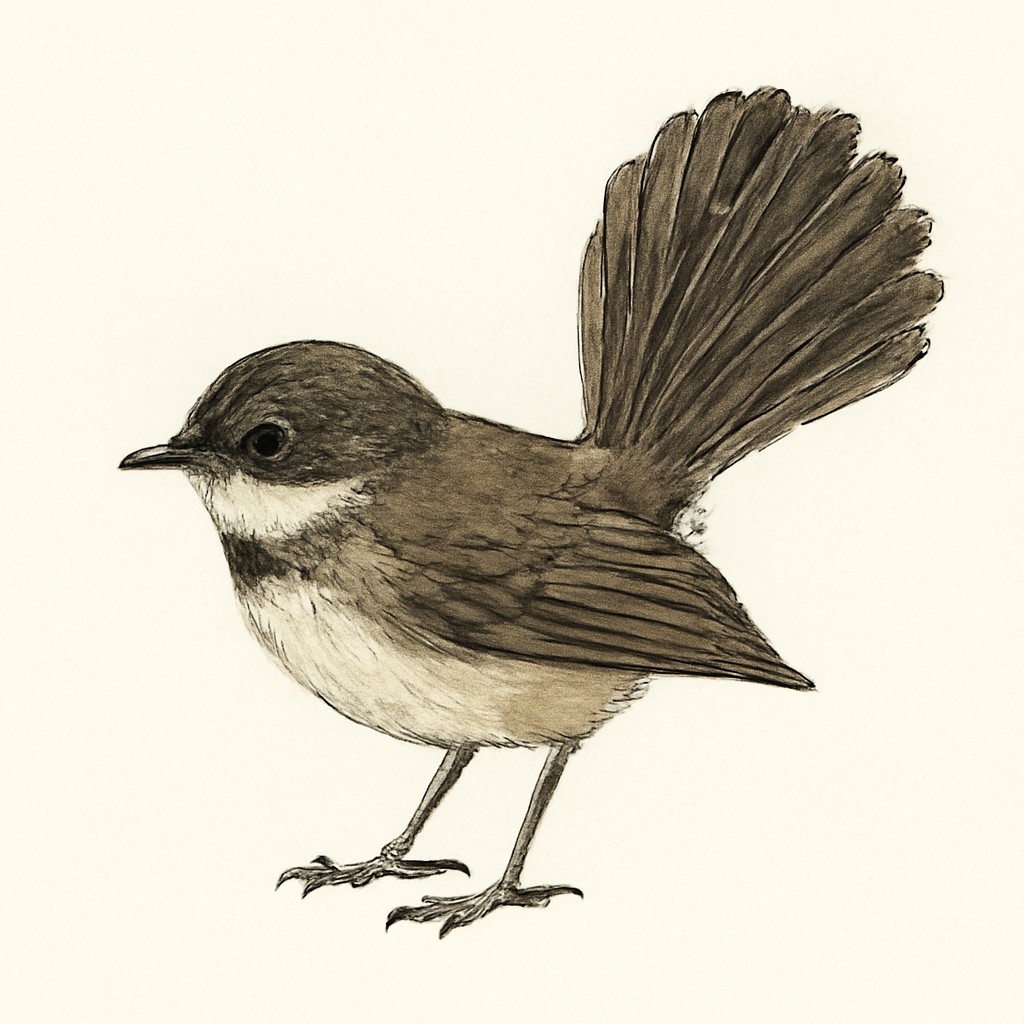 Sulawesi Fantail illustration