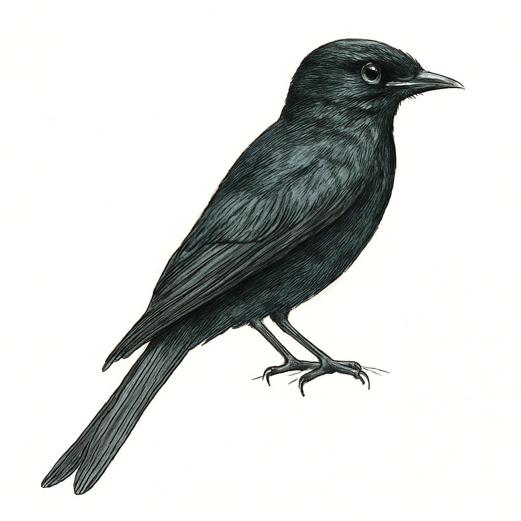Illustration de Drongo modeste
