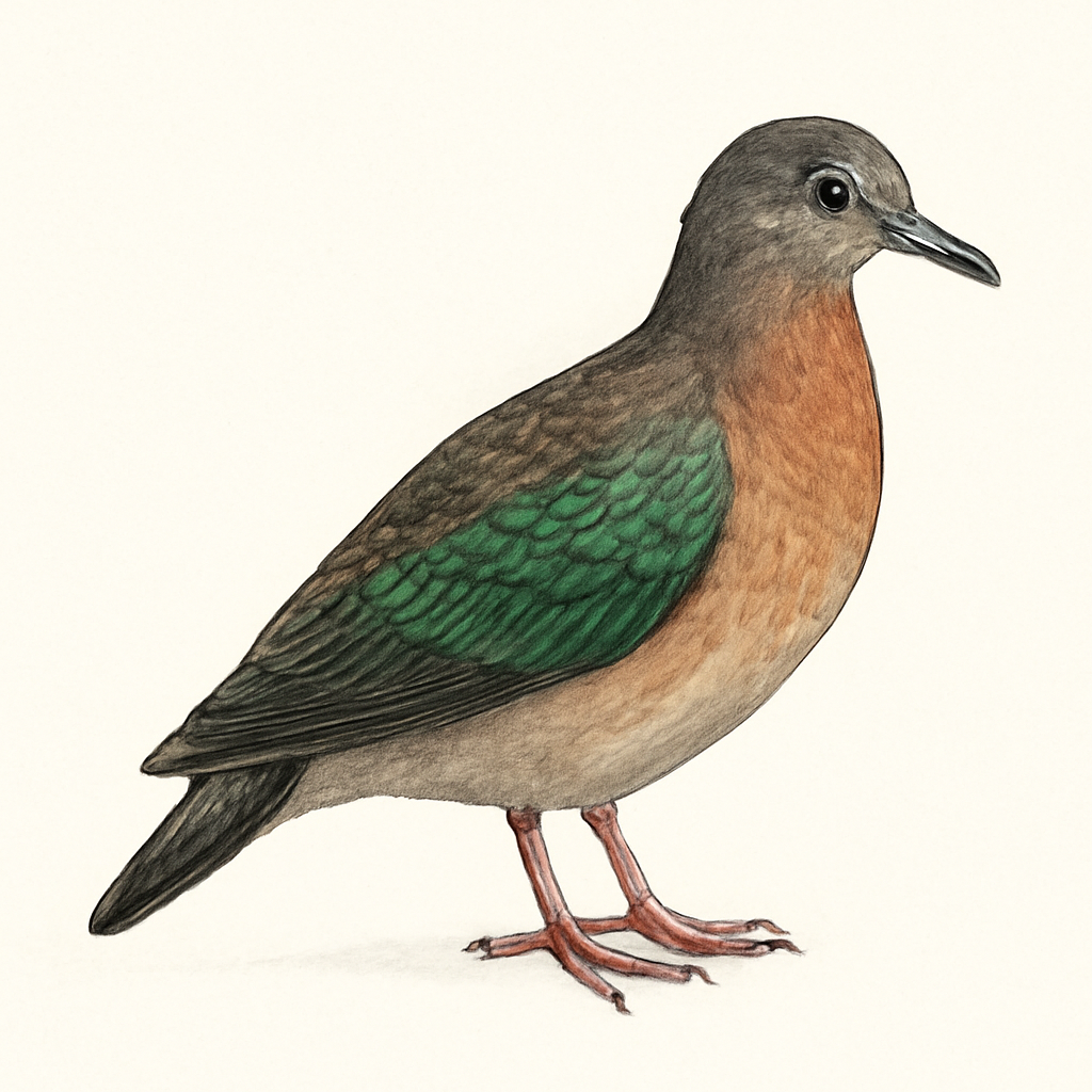 Stephan's Dove illustration