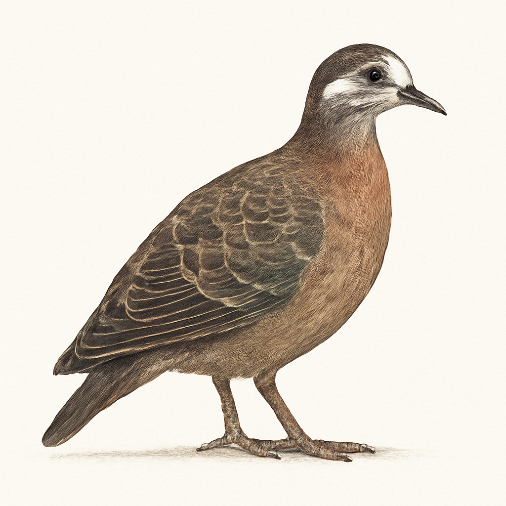 Illustration von Weißstirntaube