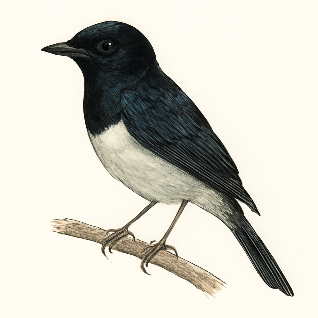 Illustrazione di Shining Flycatcher