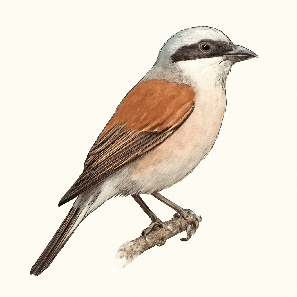 Red-backed Shrike illustration