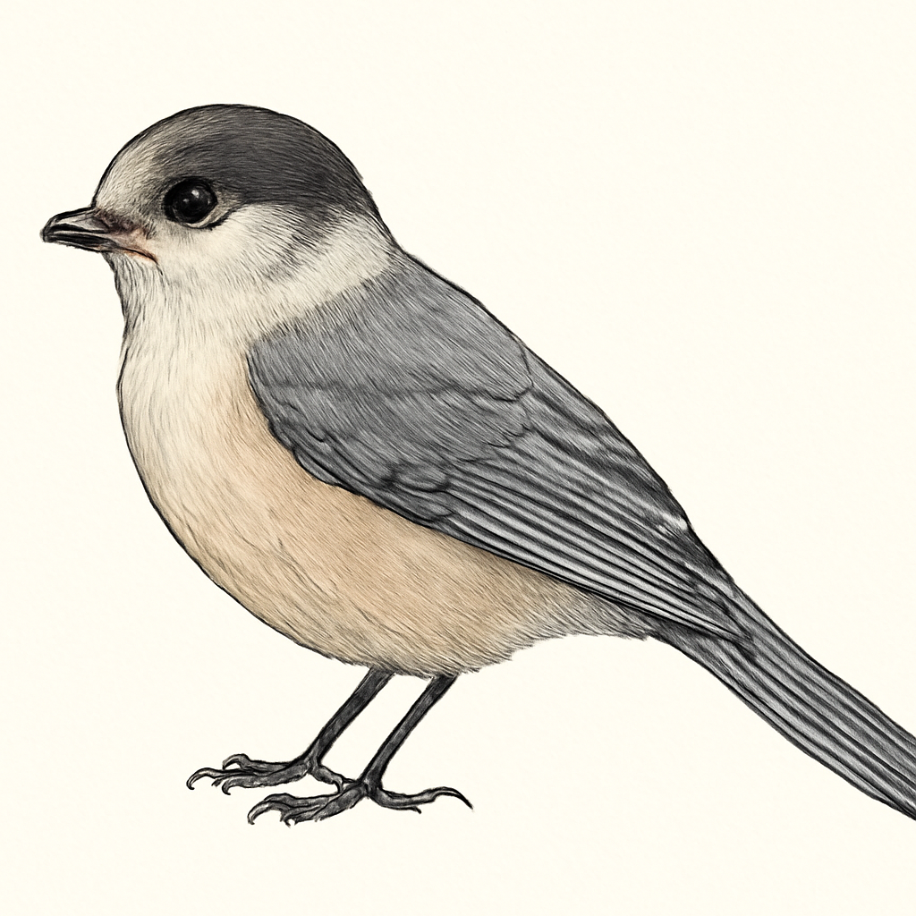 Canada Jay illustration