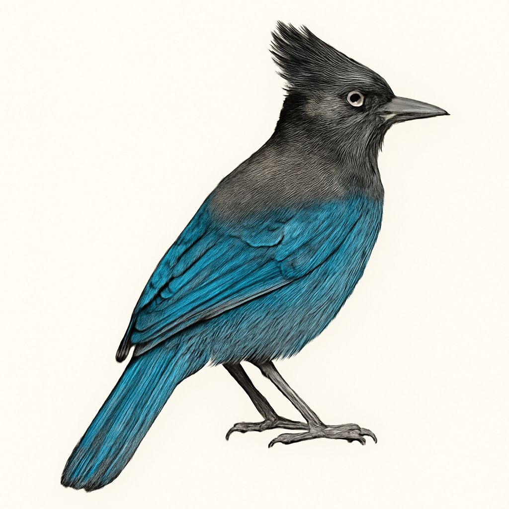 Illustratie van Stellergaai