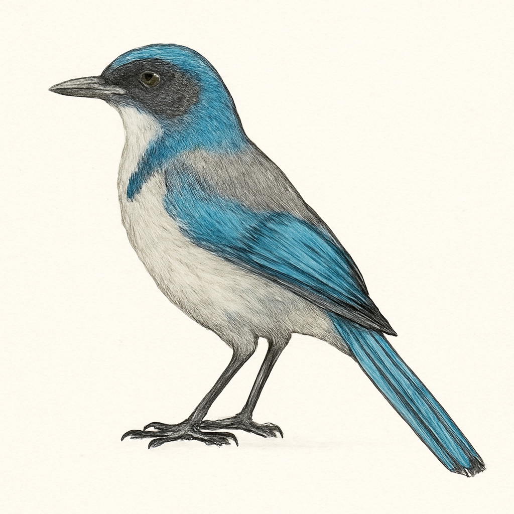 Illustrazione di Woodhouse's Scrub-Jay