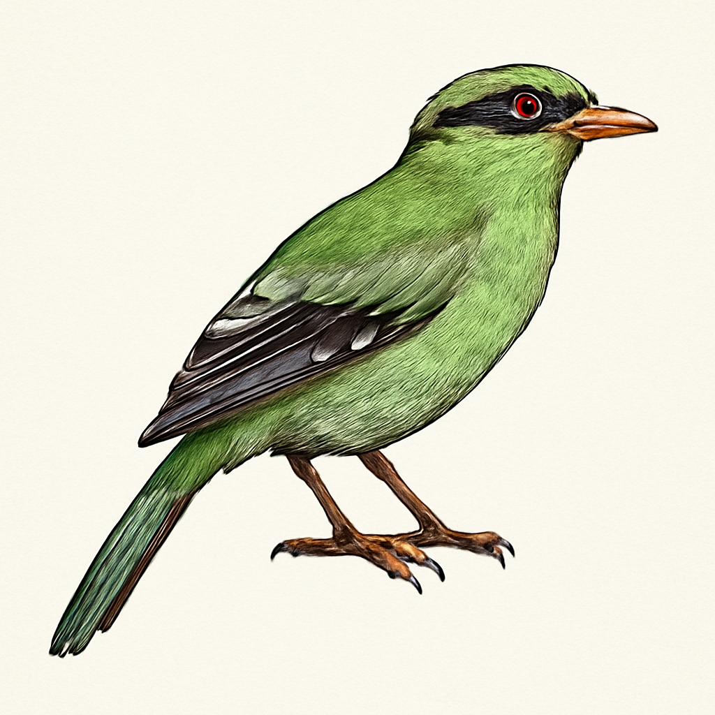 Illustratie van Geelbuikkitta