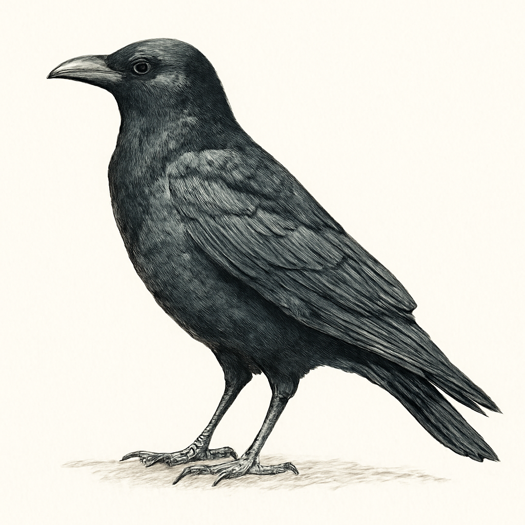 Ilustração de cape crow
