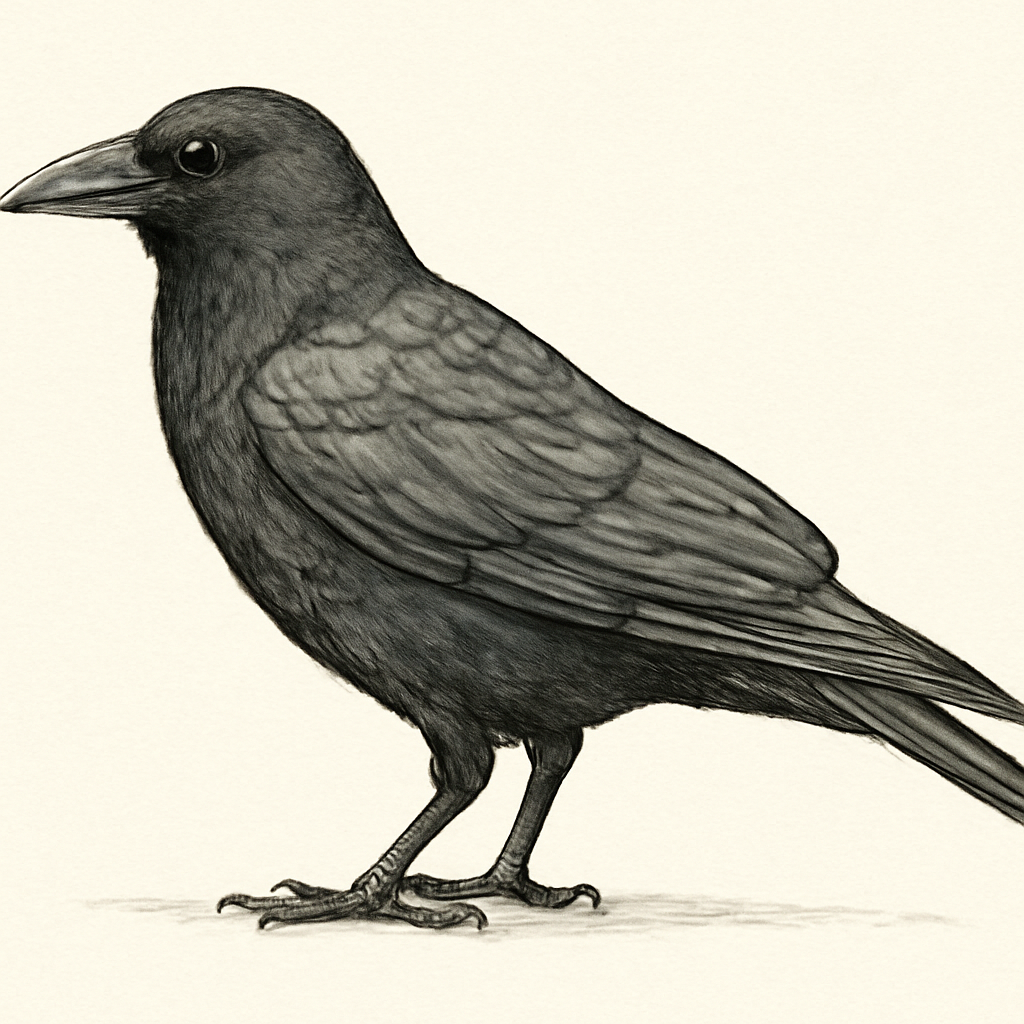Carrion Crow illustration