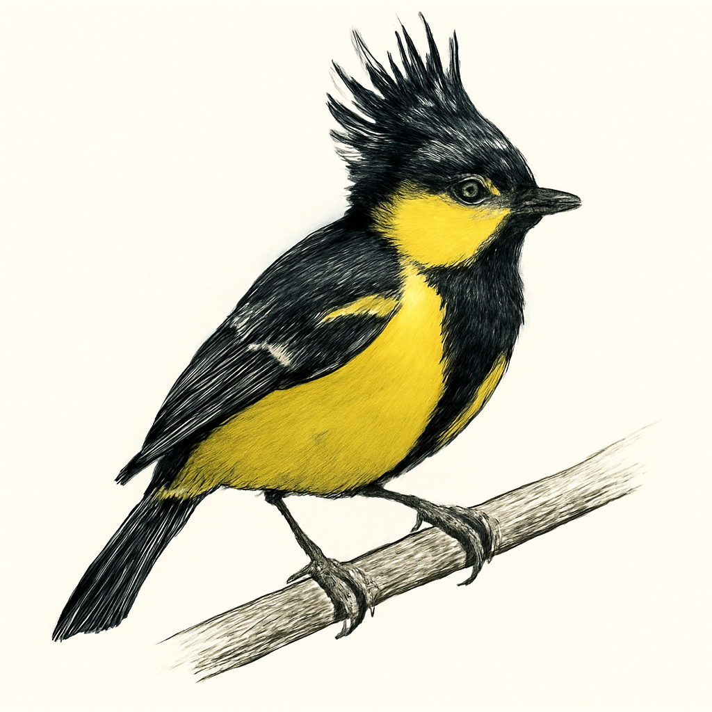 Ilustração de sultan tit