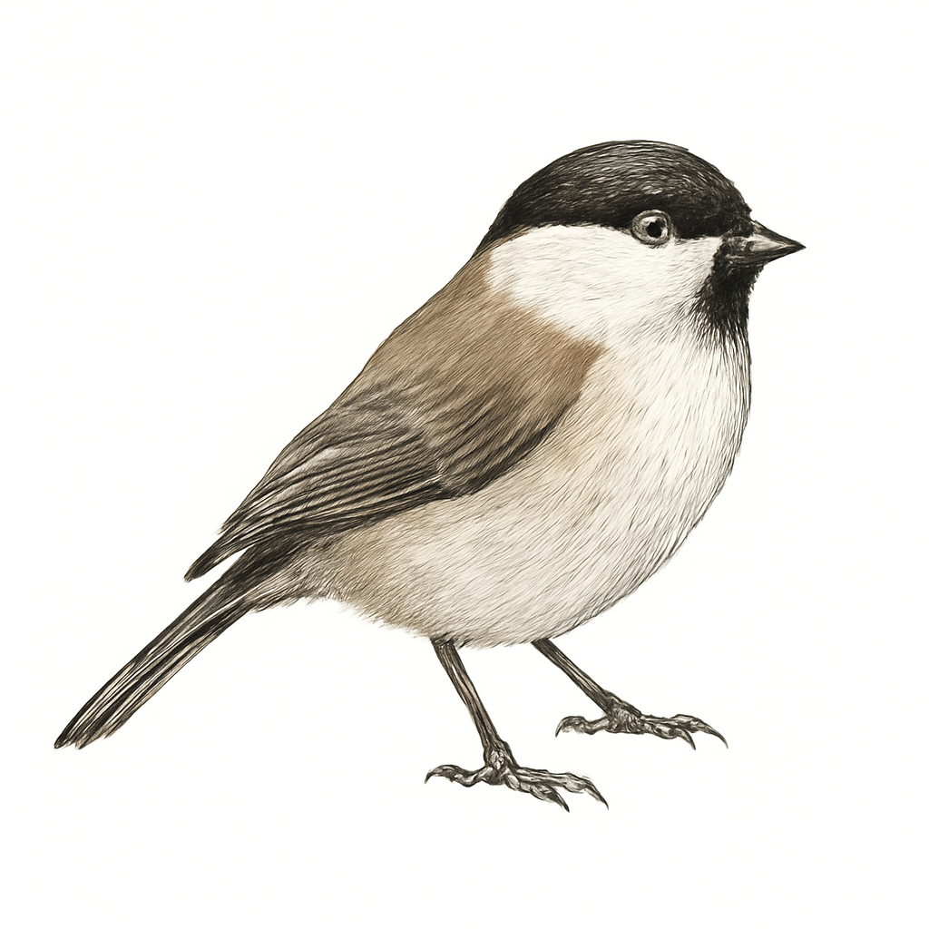 Marsh Tit illustration