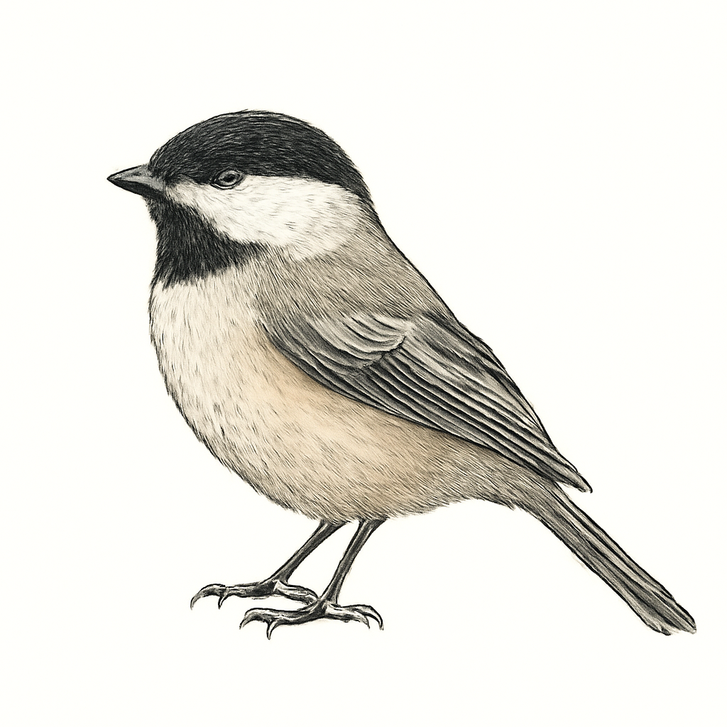 Black-capped Chickadee illustration