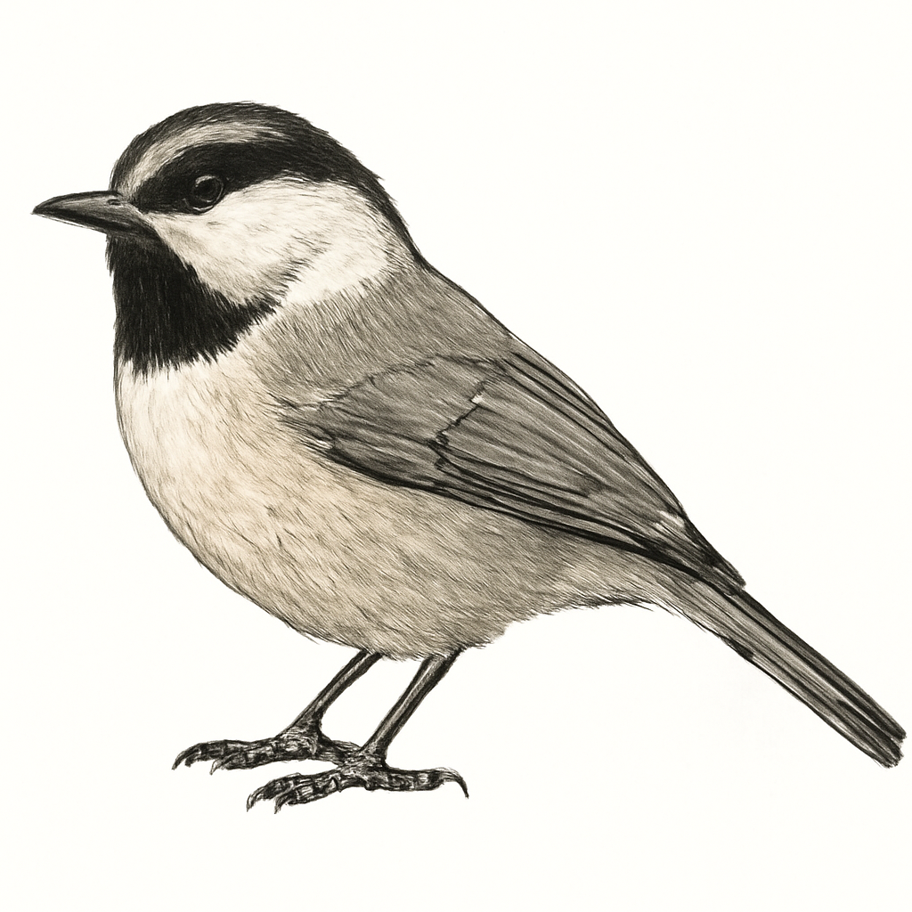 Illustrazione di Mountain Chickadee