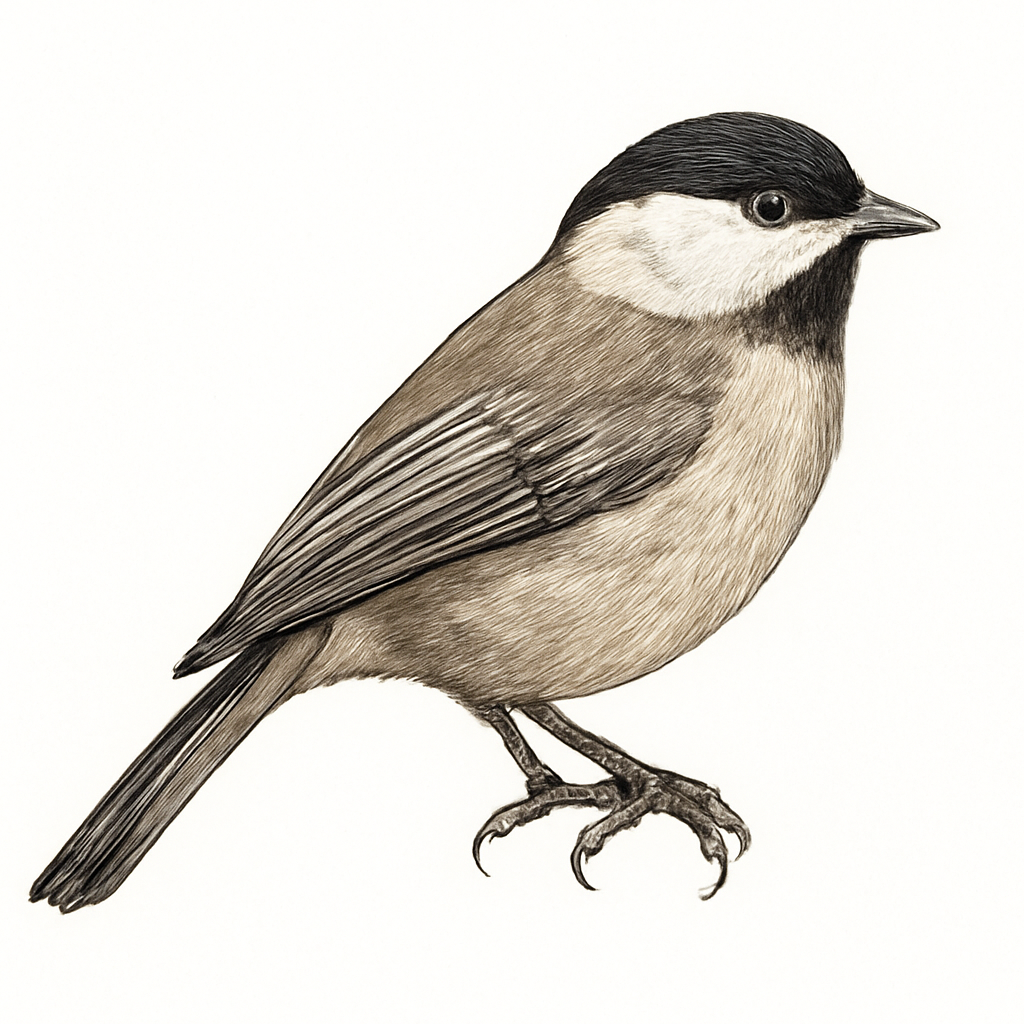 Mexican Chickadee illustration