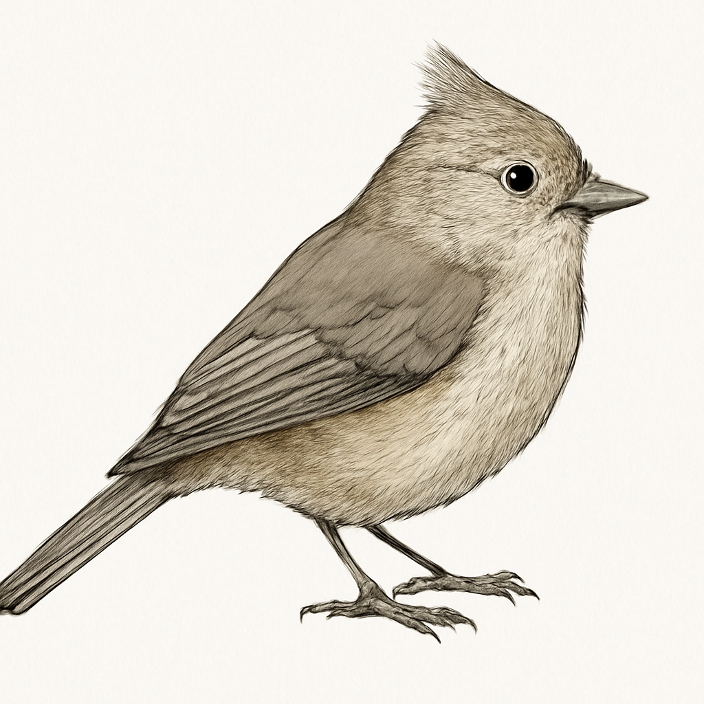 Illustration von Eichenmeise