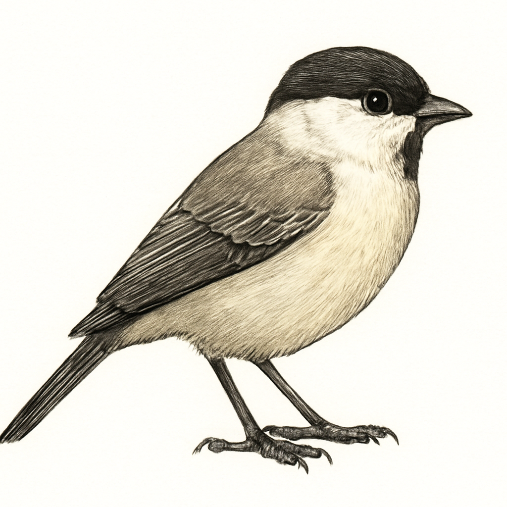 Ground Tit illustration