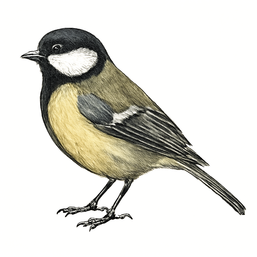 Great Tit illustration