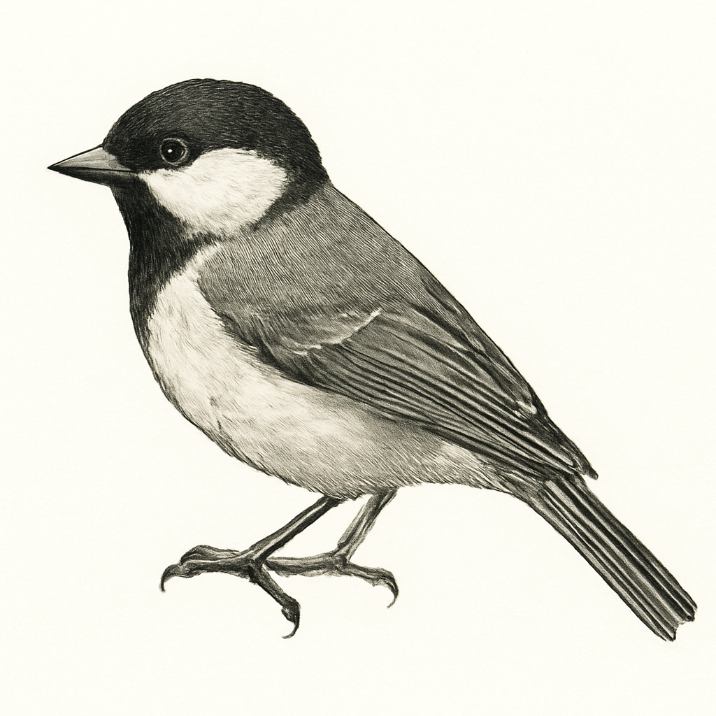 Illustration de Mésange d'Asie (groupe cinereus)