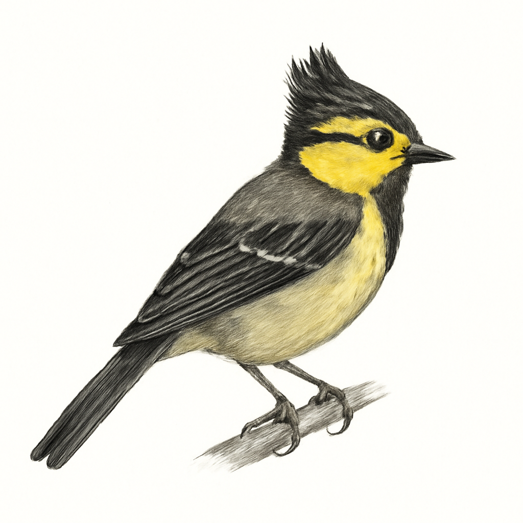 Illustration de Mésange à dos tacheté