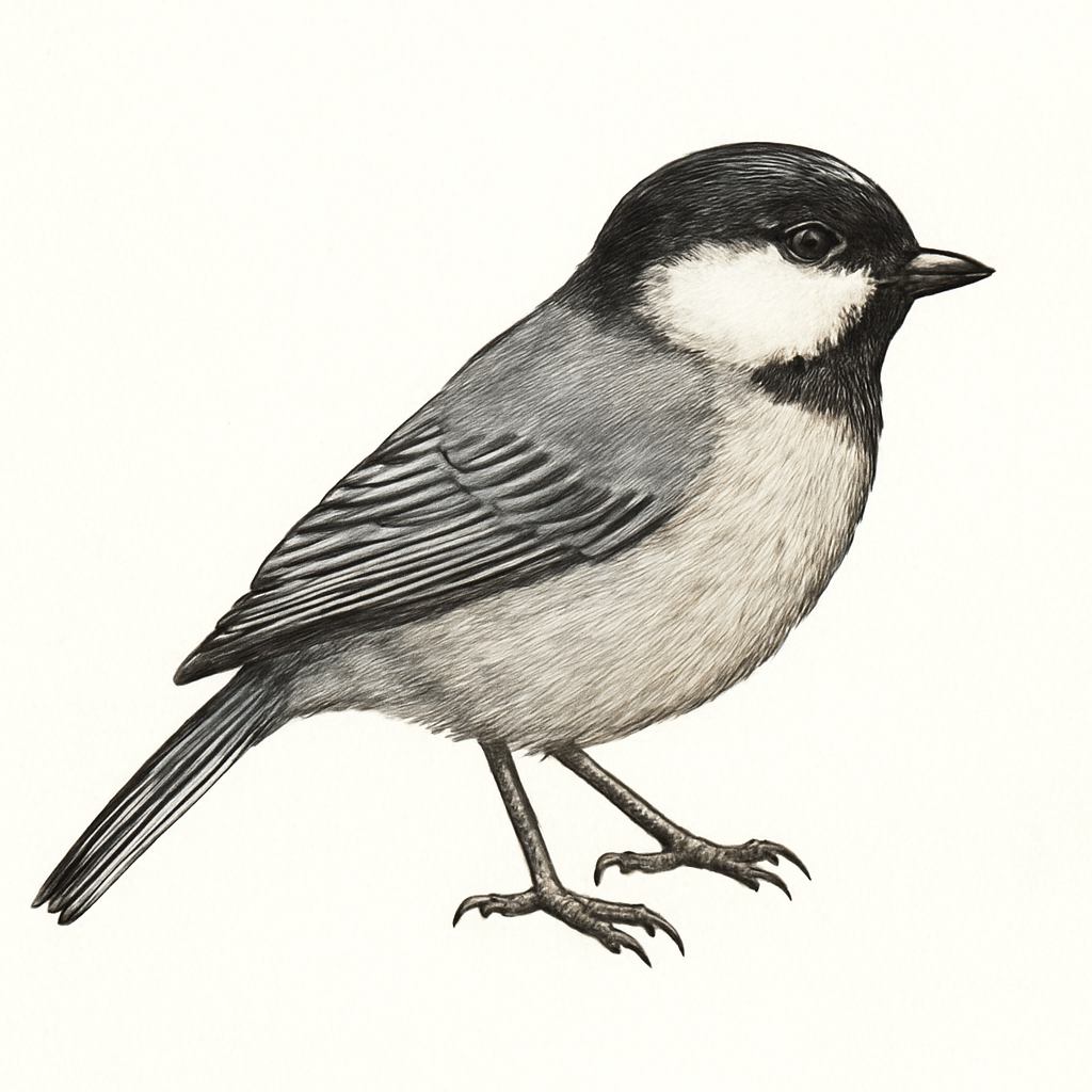 Illustration de Mésange petit-deuil