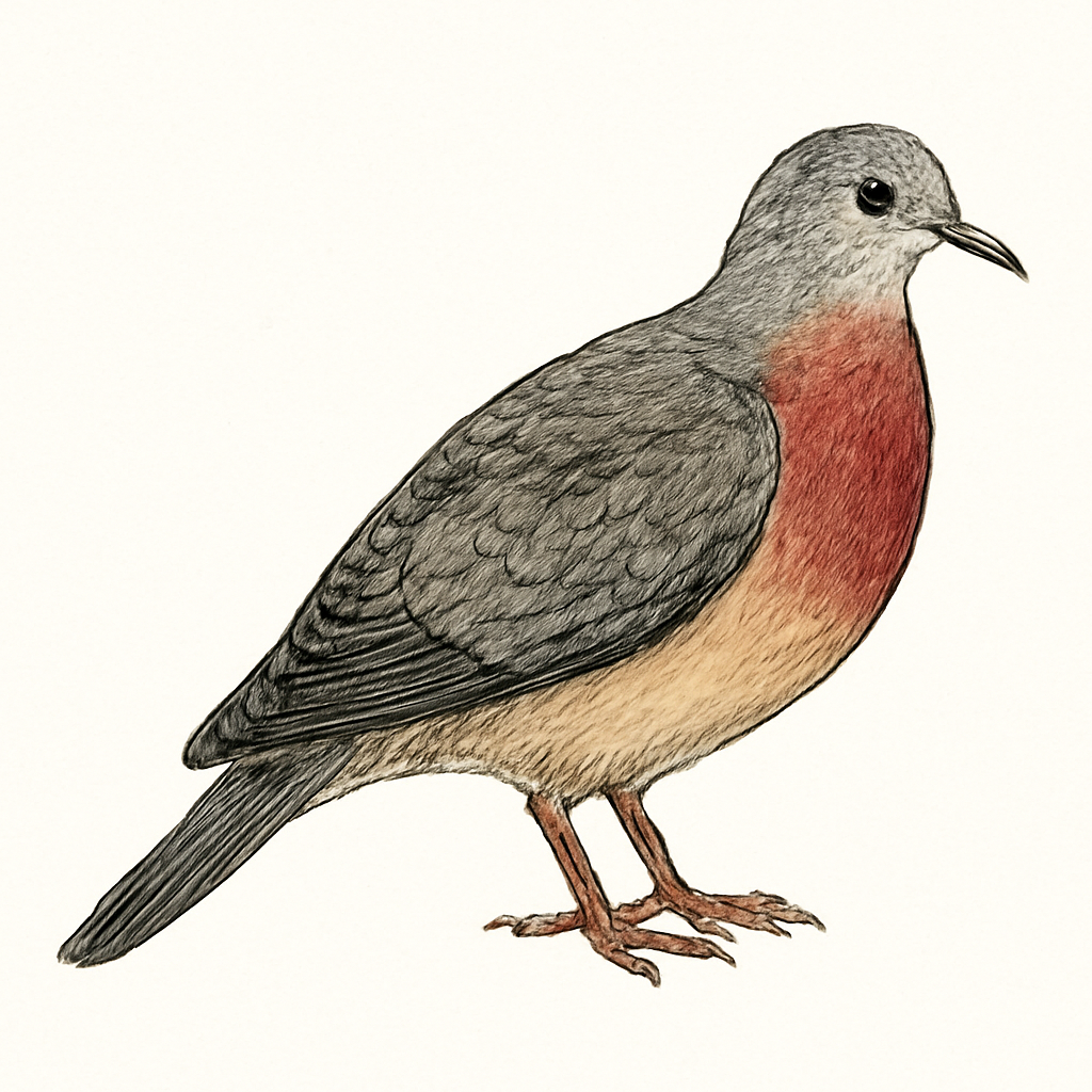 Maroon-chested Ground Dove illustration