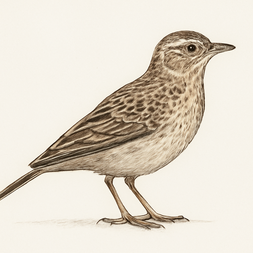 Short-clawed Lark illustration