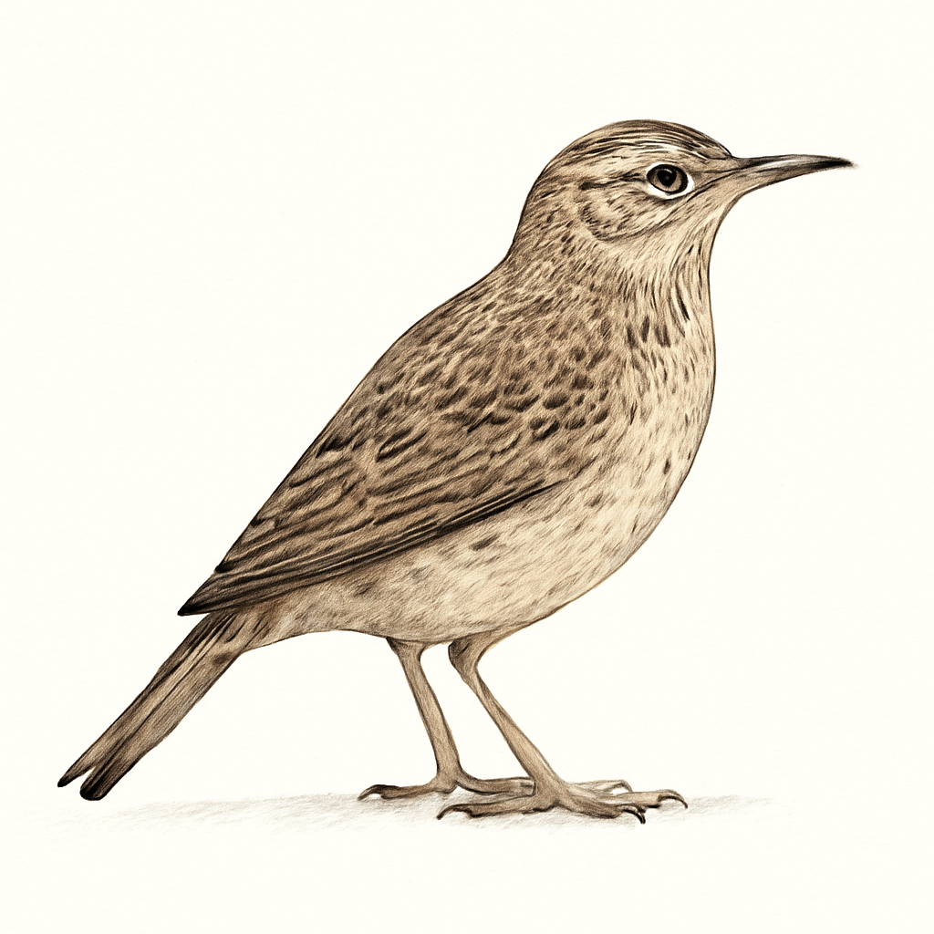 Ilustración de Alondra de Transvaal