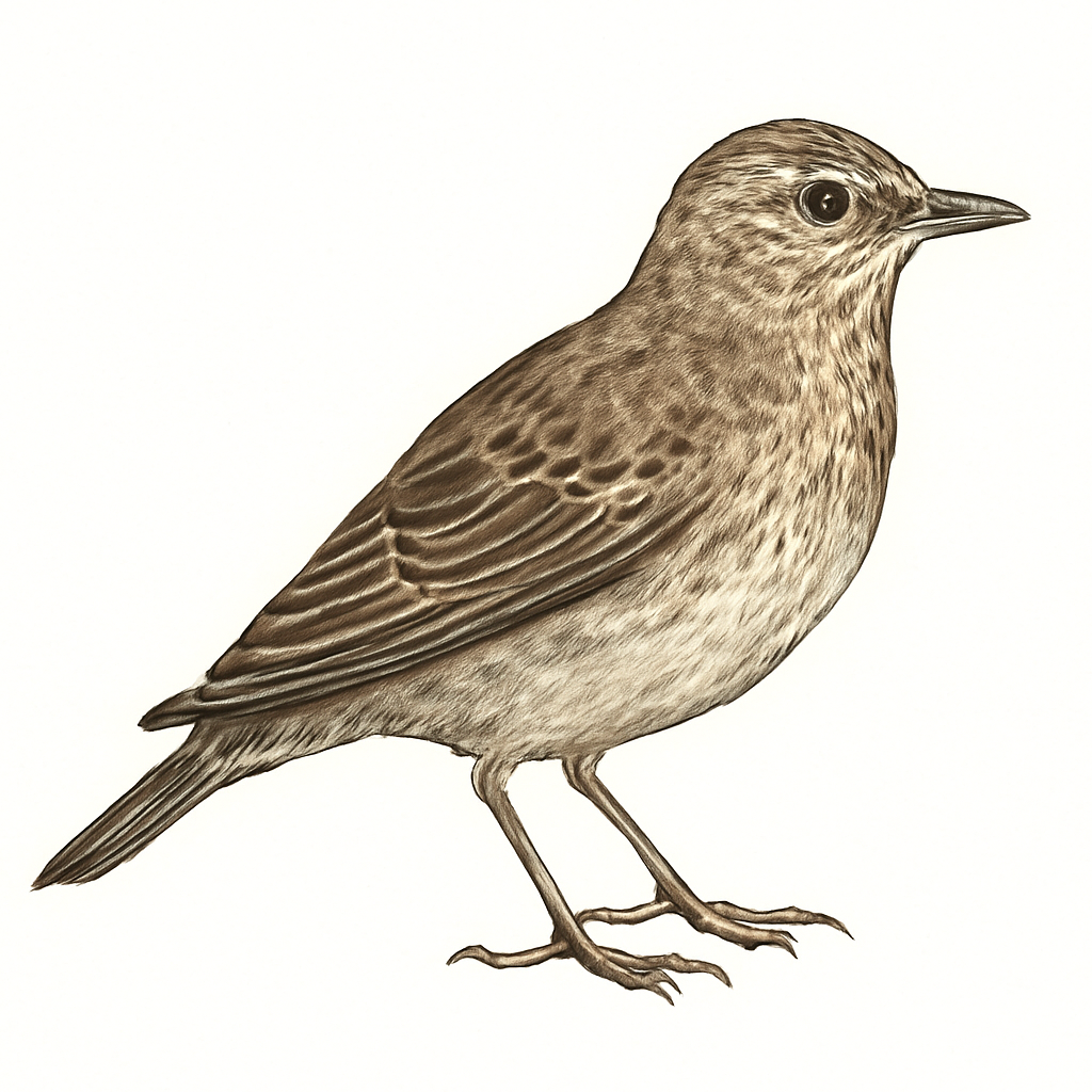 Illustration de Alouette brune