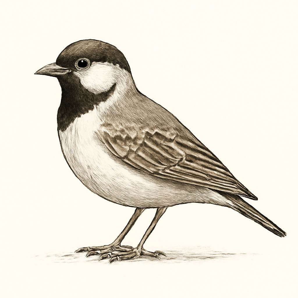 Illustrazione di Gray-backed Sparrow-Lark