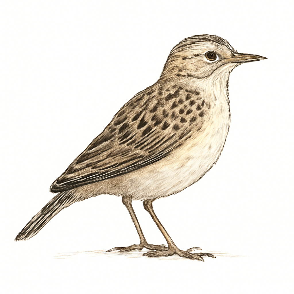 Ilustração de karoo lark