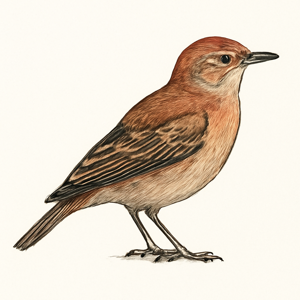 Illustration de Alouette ferrugineuse