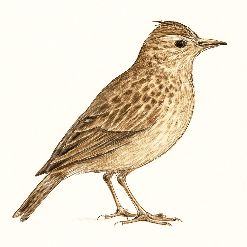 Illustration von Spottlerche