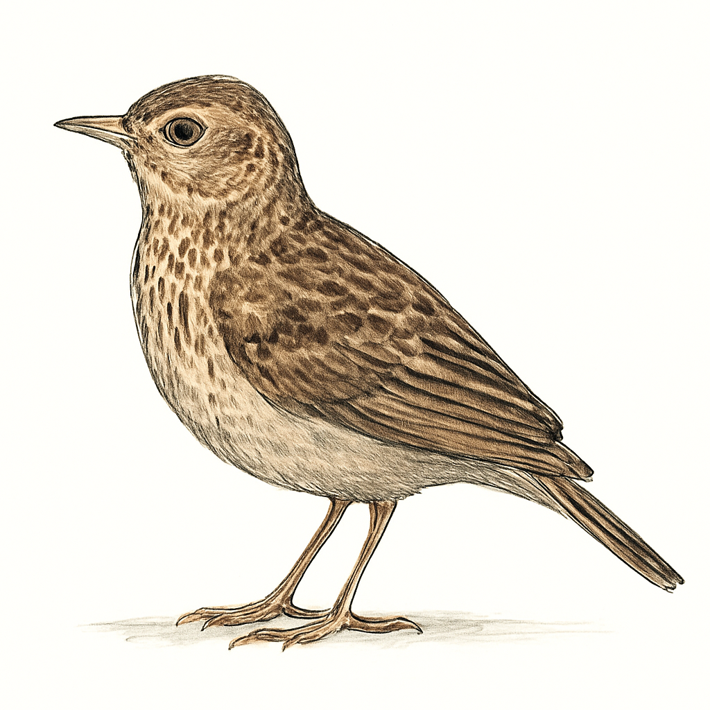 Singing Bushlark illustration