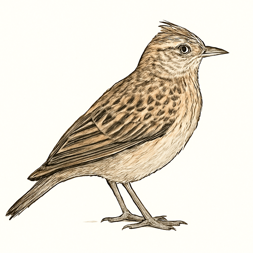 Illustration von Blanfordlerche
