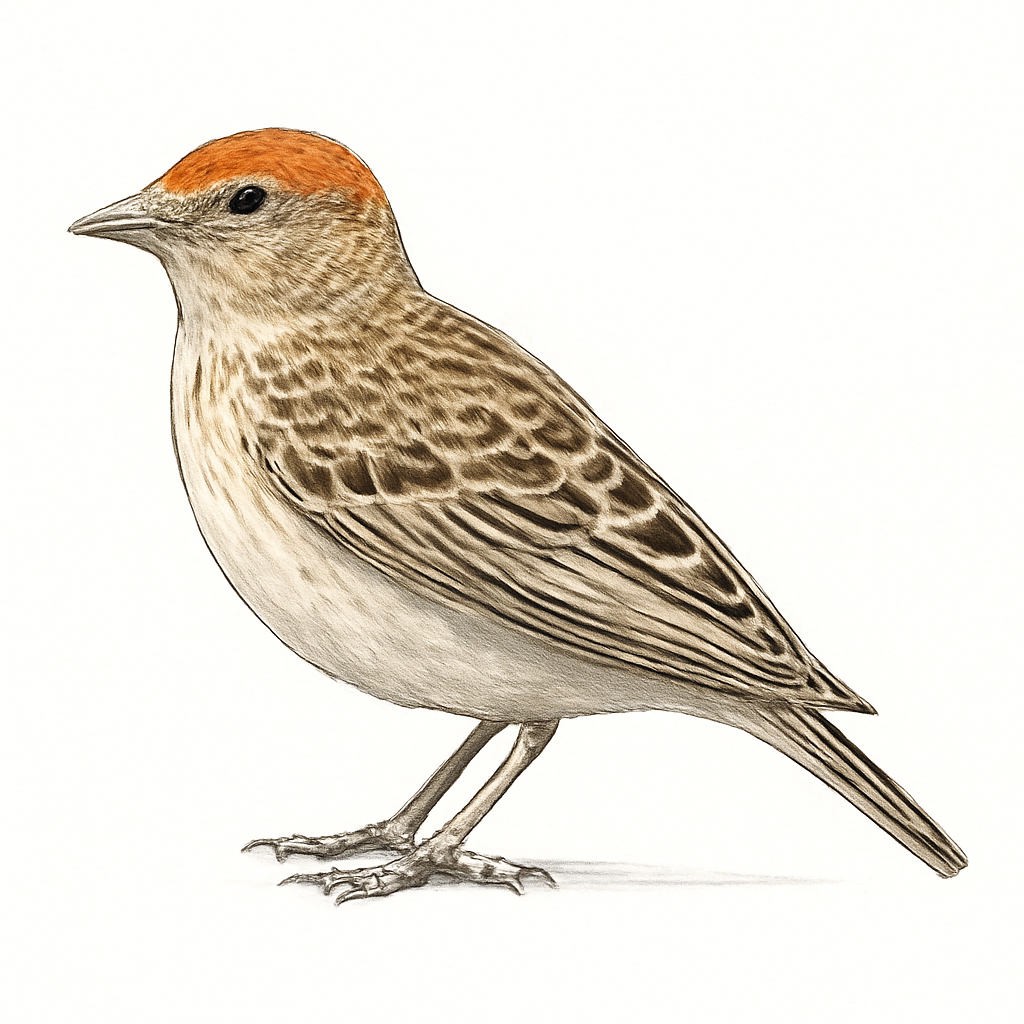 Illustratie van Roodkruinleeuwerik