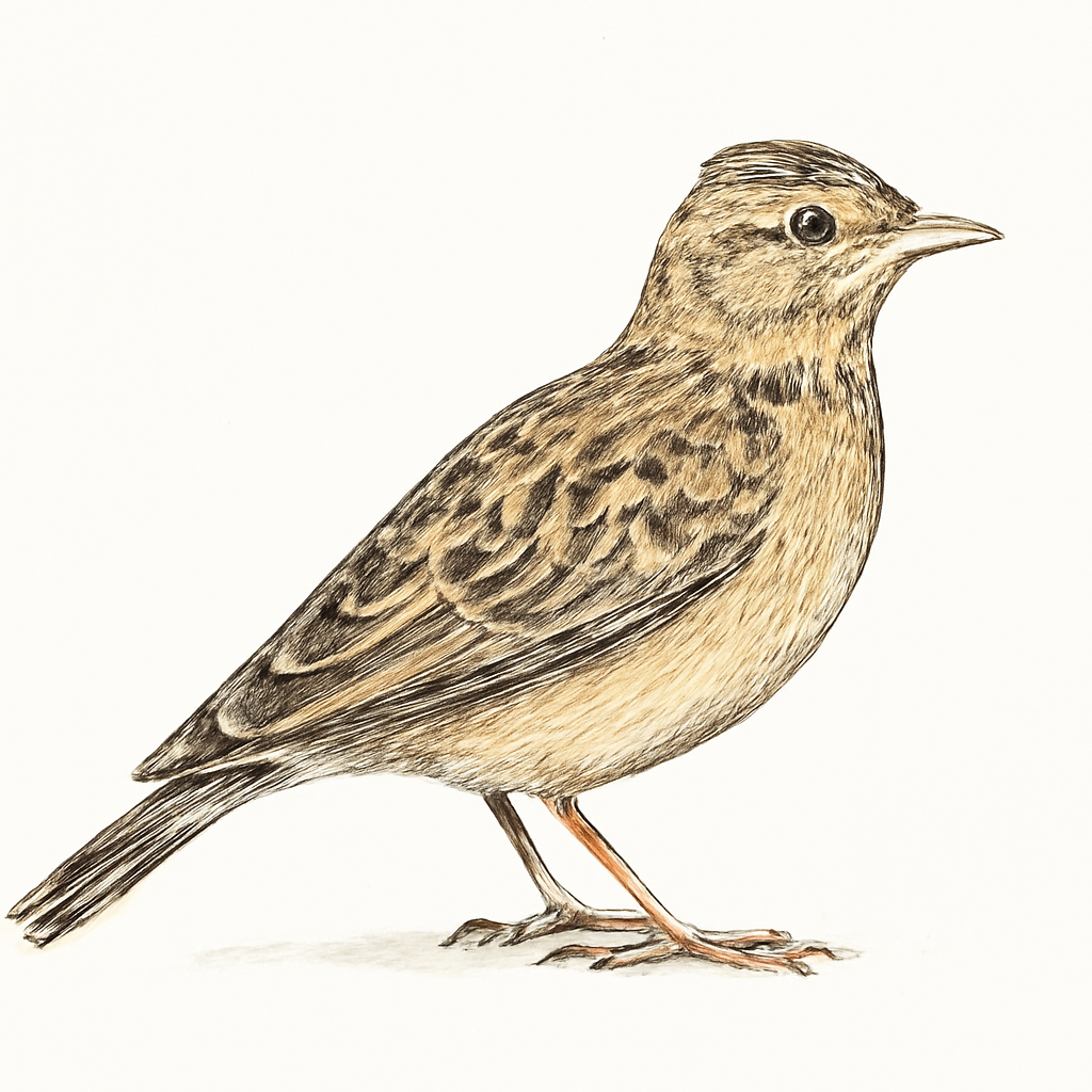 Illustratie van Tibetaanse leeuwerik