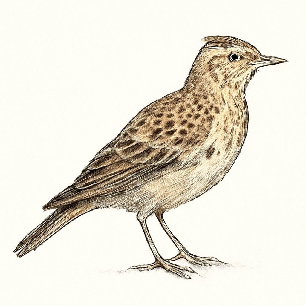 Illustration von Bergkalanderlerche