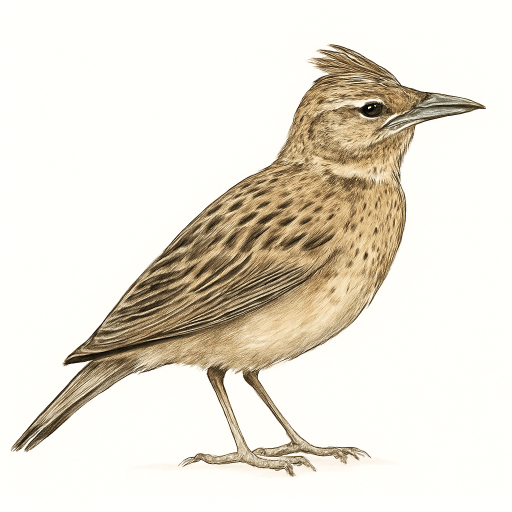 Illustration von Dickschnabellerche