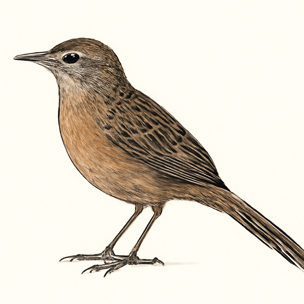 Illustrazione di Cape Grassbird