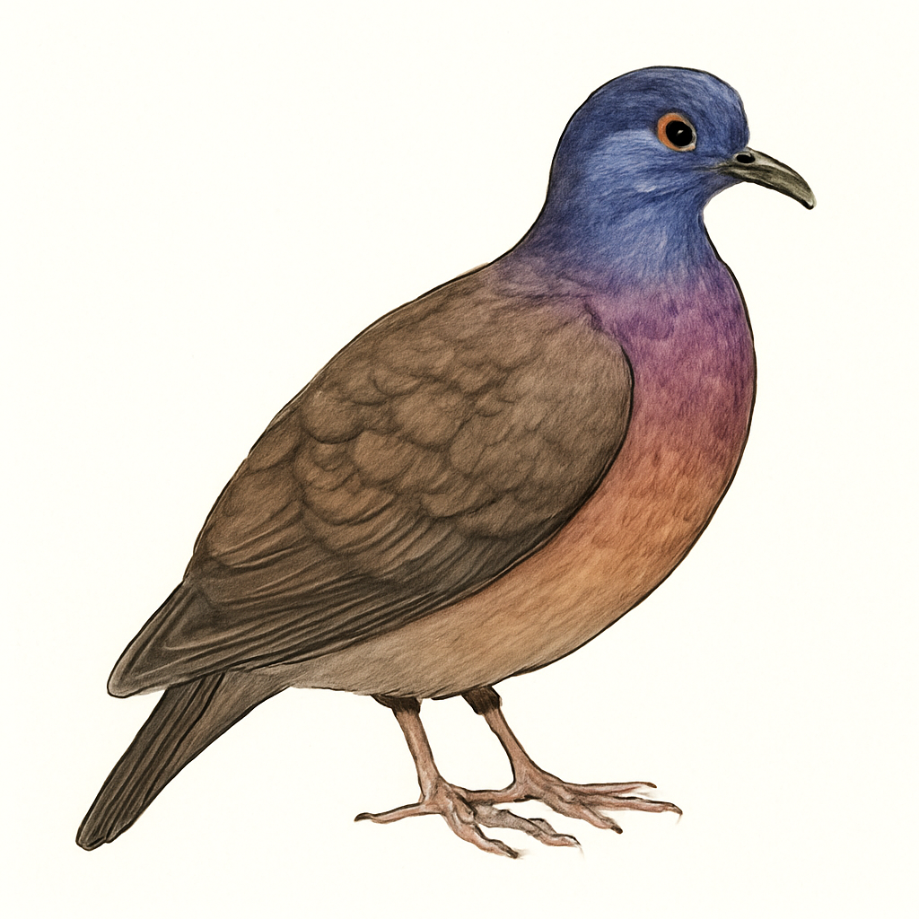 Violaceous Quail-Dove illustration