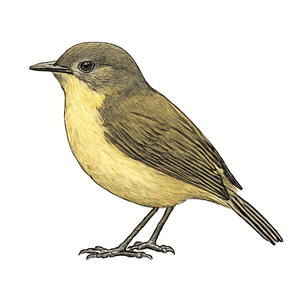 Illustration de Érémomèle à croupion jaune