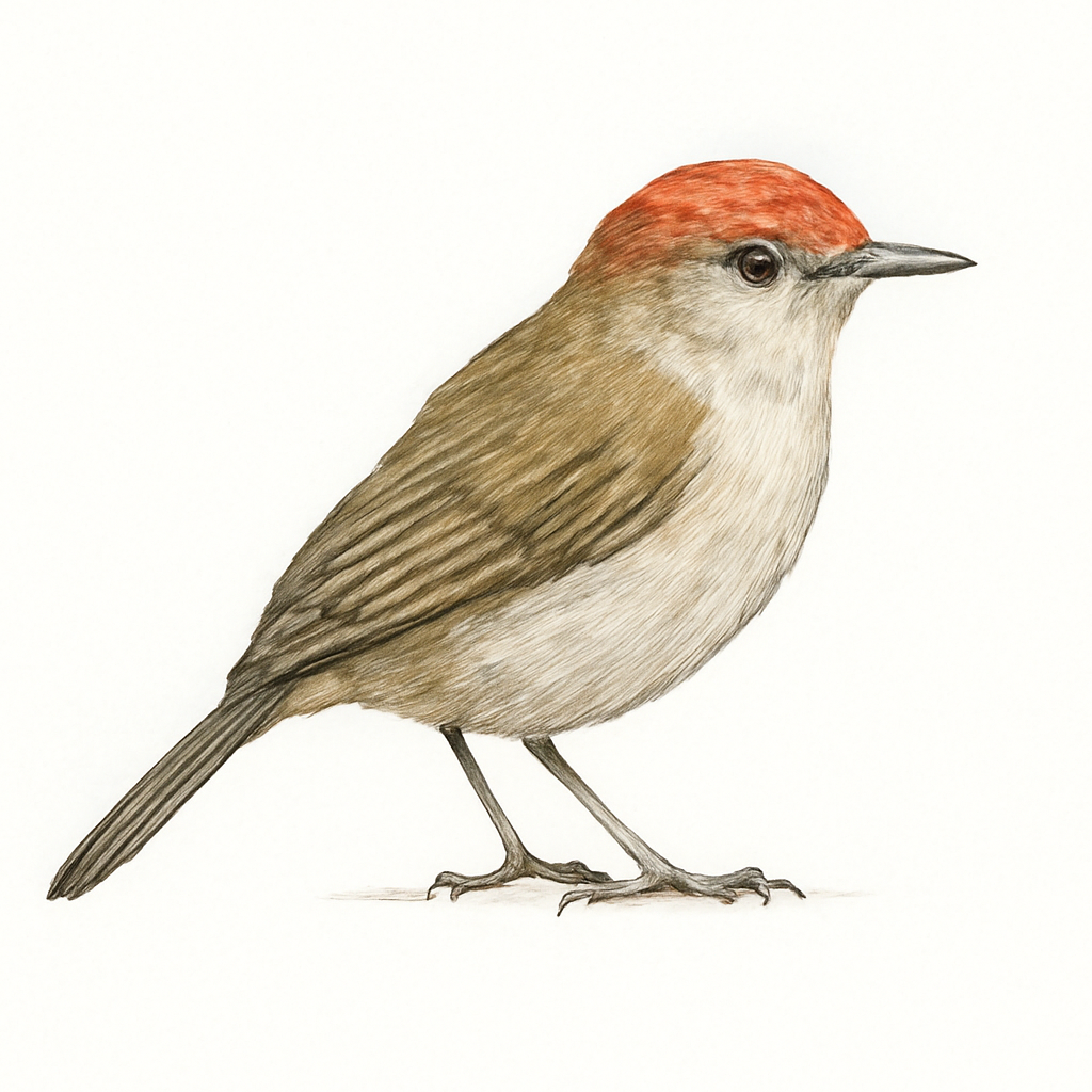 Illustrazione di Rufous-crowned Eremomela