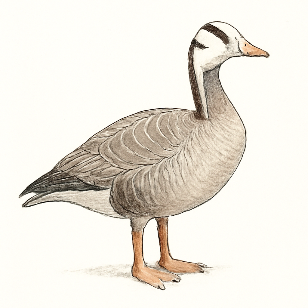 Bar-headed Goose illustration