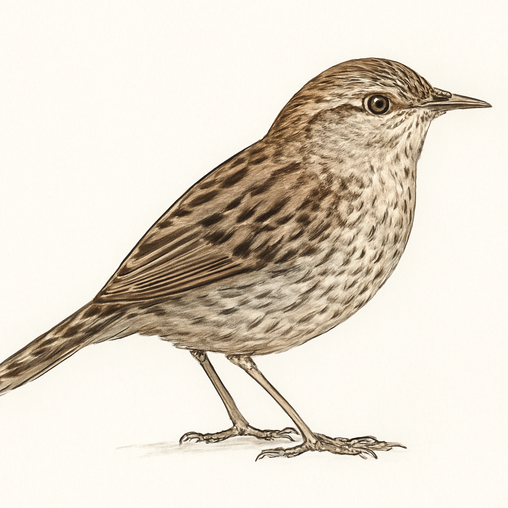 Illustrazione di Barred Wren-Warbler