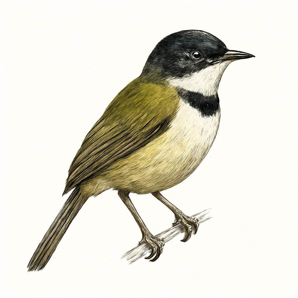 Illustrazione di Bar-throated Apalis