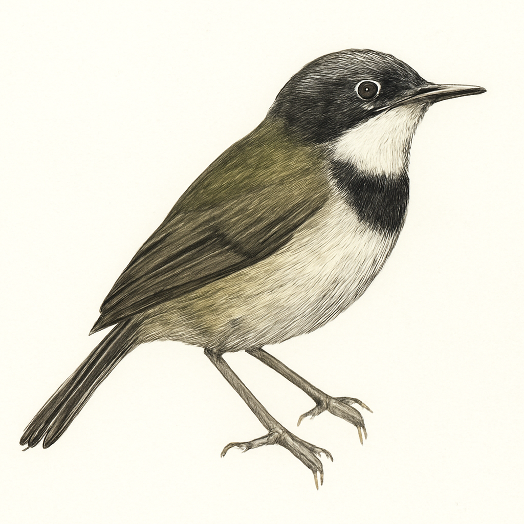 Black-throated Apalis illustration