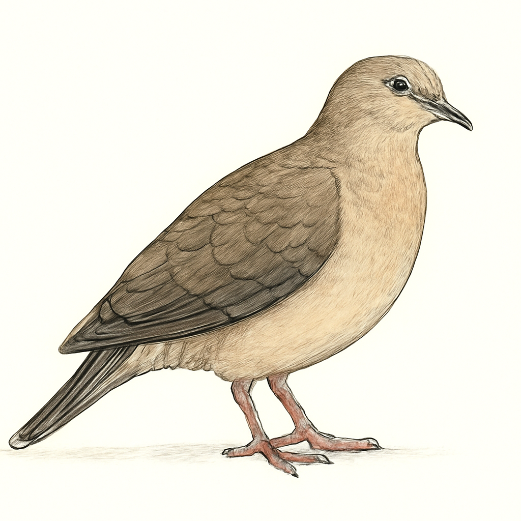 White-tipped Dove illustration