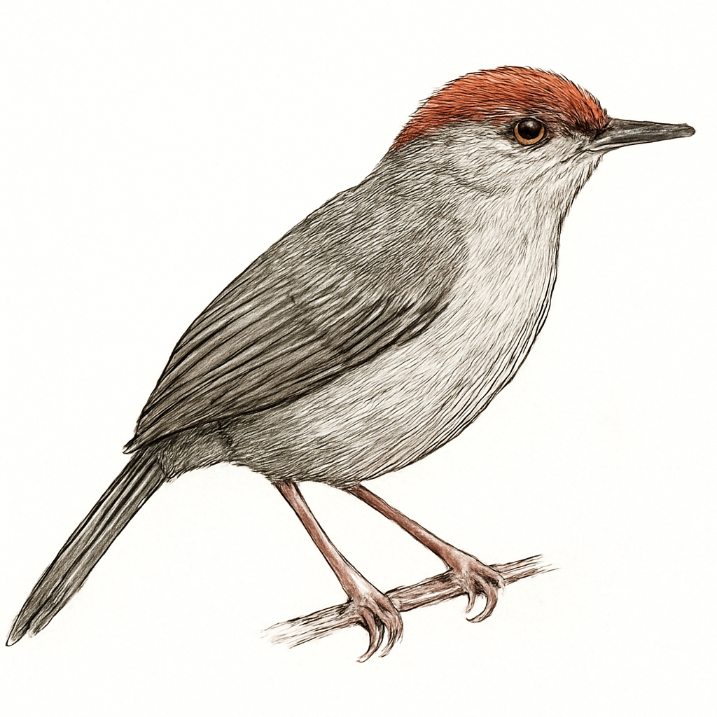 Illustration von Grauschneidervogel