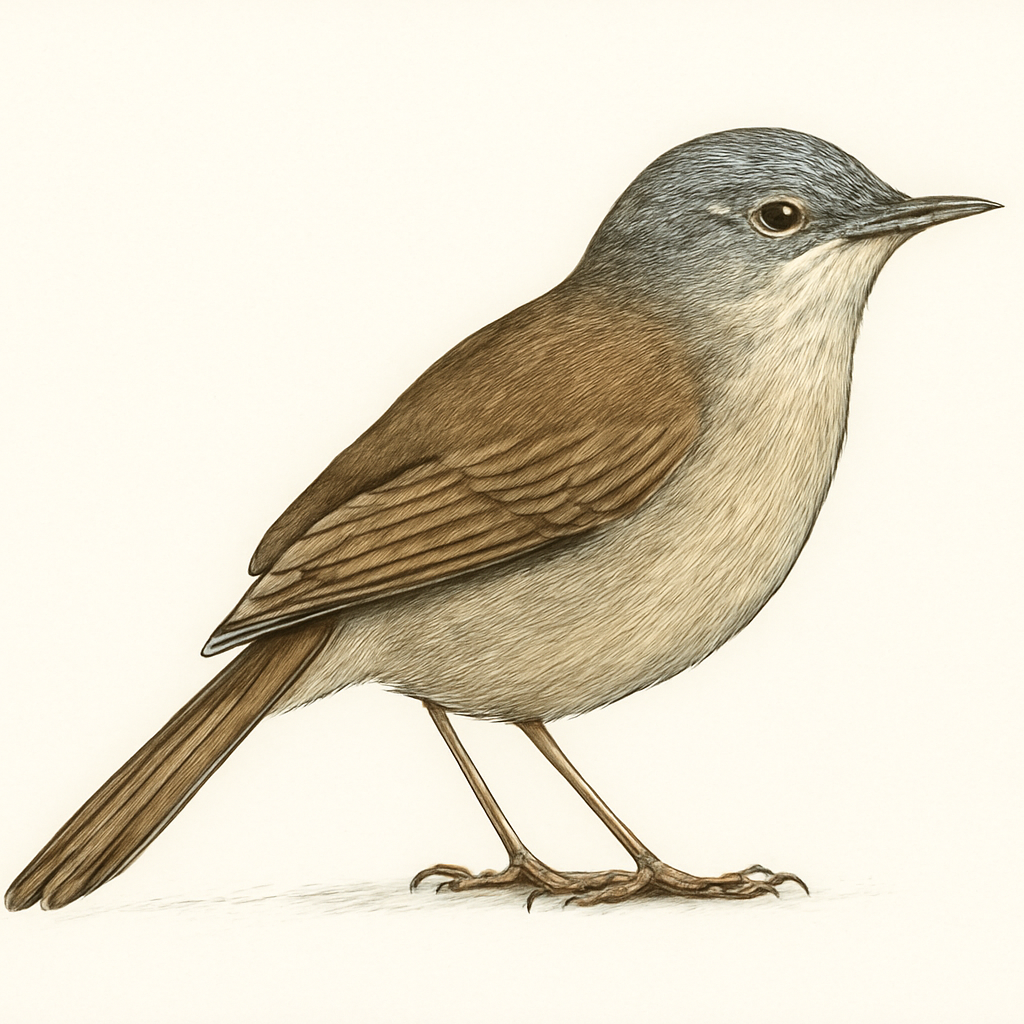 Grey-crowned Prinia illustration